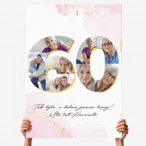 Du�a kartka na 60 urodziny KOLA� ZDJ��