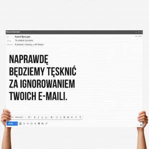 Du�a kartka na odej�cie z pracy XXL E-MAIL