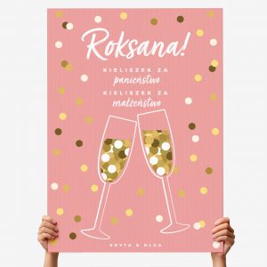Du�a kartka PREZENT NA WIECZ�R PANIE�SKI DLA PRZYJACIӣKI