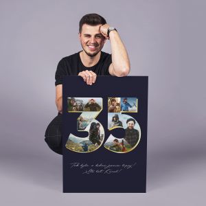 Dua kartka urodzinowa KOLA ZDJ NA 35 URODZINY