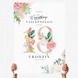 Du�a kartka z okazji 18 URODZIN dla niej