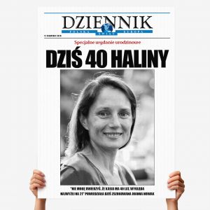 Du�a kartka z �yczeniami na 40 urodziny DZIENNIK