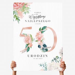 Du�a kartka z �yczeniami na 50 urodziny