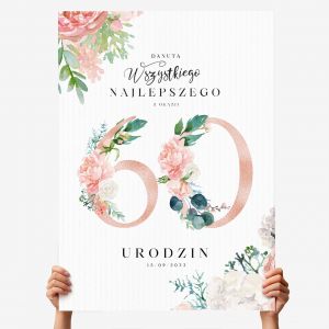 Du�a kartka z �yczeniami NA 60 URODZINY