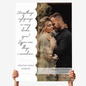 Du�a kartka z �yczeniami NA �LUB - A4 prezent na �lub prezent �lubny kartka na �lub kartka �lubna