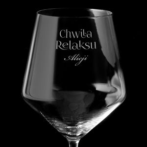 Duy kieliszek na wino CHWILA RELAKSU