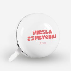Dzwonek rowerowy NIEZ�A SZPRYCHA prezent do roweru dla niej