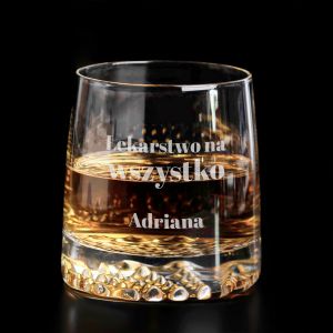 Szklanka do whisky z imieniem STYLOWY PREZENT DLA MĘŻCZYZNY