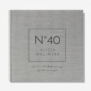 Elegancki album NA 40 URODZINY personalizowany