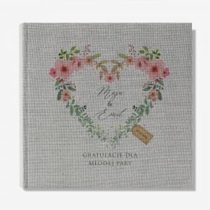 Elegancki album lubny KWIECISTE SERCE