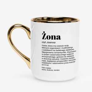 Elegancki kubek dla �ony DEFINICJA prezent dla �ony na urodziny na Walentynki na rocznic� �lubu