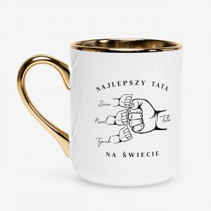 Elegancki kubek NAJLEPSZY TATA prezent na Dzie� Ojca prezent dla taty kubek dla taty upominek dla taty