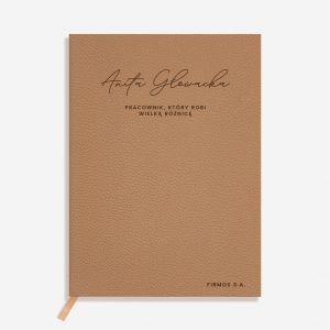 Elegancki notes z grawerem PREZENT Z OKAZJI AWANSU ZAWODOWEGO notes z grawerem prezent dla pracownika