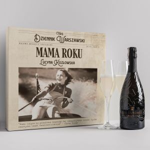 ELEGANCKI PREZENT DLA MAMY Prosecco z kieliszkami