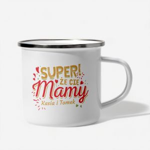 Emaliowany kubek z okazji DNIA MAMY