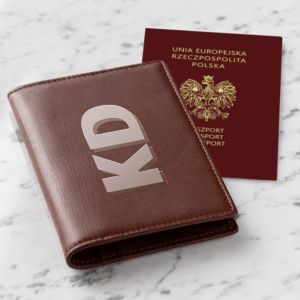 Etui na paszport personalizowane INICJAŁY