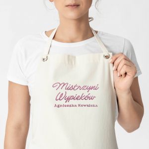 Fartuch kuchenny dla babci MISTRZYNI WYPIEKW z haftem prezent dla babci fartuch dla babci fartuszek dla babci