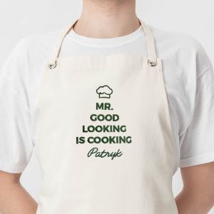 Fartuch z haftem MR. GOOD LOOKING prezent dla ma fartuch kuchenny mski prezent dla kucharza