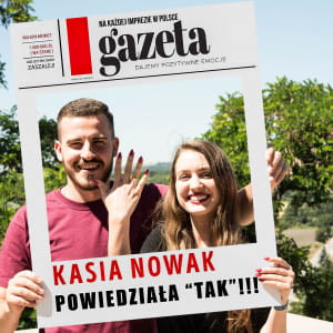 Foto ramka POWIEDZIAA TAK! gadet na sesj narzeczesk