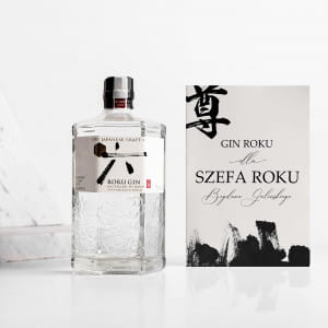 Gin japoński i mała kartka ALKOHOL NA PREZENT DLA SZEFA