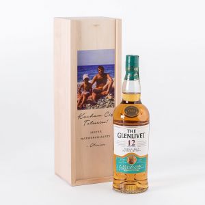 Glenlivet + skrzynka PREZENT DLA TATY ZE ZDJCIEM