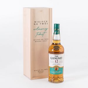 Whisky w skrzynce GLENLIVET alkohol w prezencie