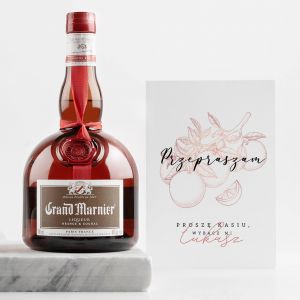 Grand Marnier z kartk PREZENT DLA DZIEWCZYNY NA PRZEPROSINY