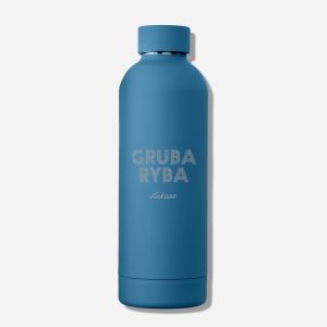 Grawerowana butelka termiczna GRUBA RYBA prezent dla wdkarza prezent dla rybaka butelka z grawerem