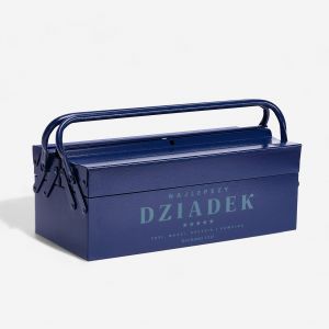 Narz�dziowa SKRZYNKA DLA DZIADKA prezent od wnuk�w skrzynka na narz�dzia prezent dla dziadka na Dzie� Dziadka