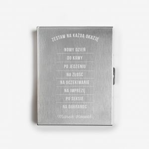 Grawerowana papiero�nica NA KA�D� OKAZJ� prezent dla m�czyzny na urodziny