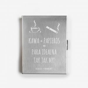 Grawerowana papiero�nica PARA IDEALNA prezent dla ch�opaka