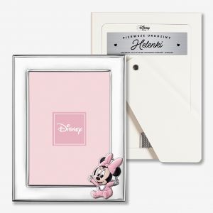 Grawerowana ramka MYSZKA MINNIE prezent na pierwsze urodziny