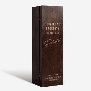 Grawerowana skrzynka na whisky PREZENT DLA RENTIERA