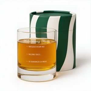 Grawerowana szklanka do whisky dla mamy SKALA dzie� mamy prezent urodziny mamy prezent prezenty dla mamy