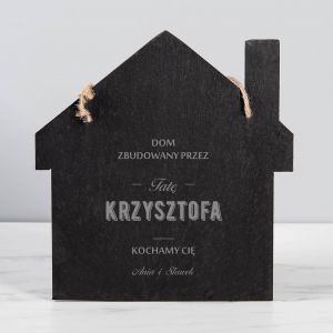 Grawerowana tabliczka kamienna PREZENT DLA TATY