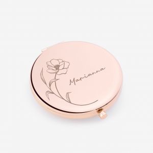 Grawerowane lusterko dla mamy UPOMINEK NA DZIE MAMY lusterko kieszonkowe prezent dla mamy