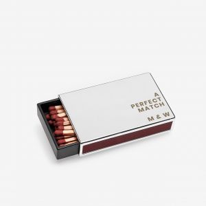 Grawerowane pudeko zapaek PERFECT MATCH upominek dla chopaka prezent dla niego dla ma dla mczyzny