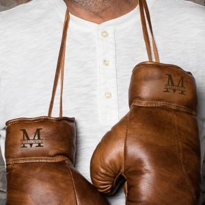 Skórzane rękawice bokserskie personalizowane
