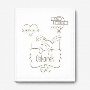 Grawerowany album z METRYCZK� prezent na narodziny dziecka