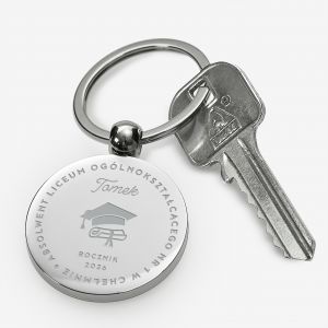 Grawerowany brelok dla maturzysty ROCZNIK brelok z grawerem prezent dla maturzysty prezent dla ucznia