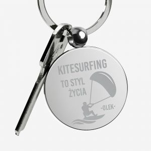 Grawerowany brelok STYL YCIA prezent dla kitesurfera