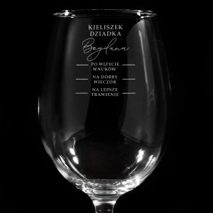 Grawerowany kieliszek dla dziadka SKALA 470ml