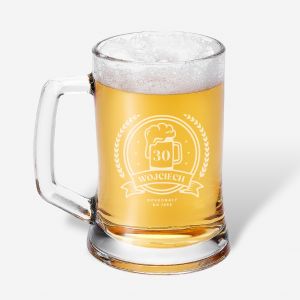 Grawerowany KUFEL NA 30 URODZINY prezent na 30 urodziny prezent dla 30 latka kufel do piwa z grawerem