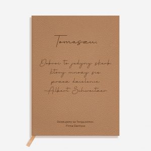 Grawerowany notes w podzi�kowaniu