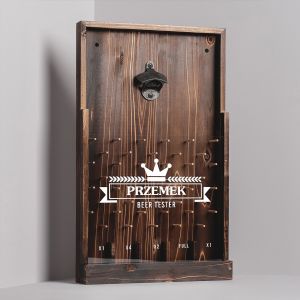 Grawerowany otwieracz do piwa z pojemnikiem BEER TESTER