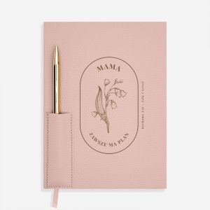Grawerowany PLANER MAMY z dugopisem personalizowany planer prezent na dzie matki planer z grawerem