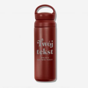 Grawerowany termos z rczk TWJ TEKST termos personalizowany prezent na urodziny