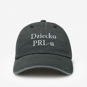 Haftowana czapka z daszkiem DZIECKO PRL-U prezent na 40 urodziny czapka z haftem prezent urodzinowy