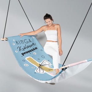 Hamak personalizowany KRLOWA PROSECCO prezent na wieczr panieski