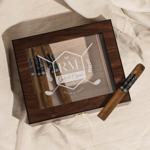 Humidor cedrowy URODZINOWY PREZENT DLA GOLFISTY
